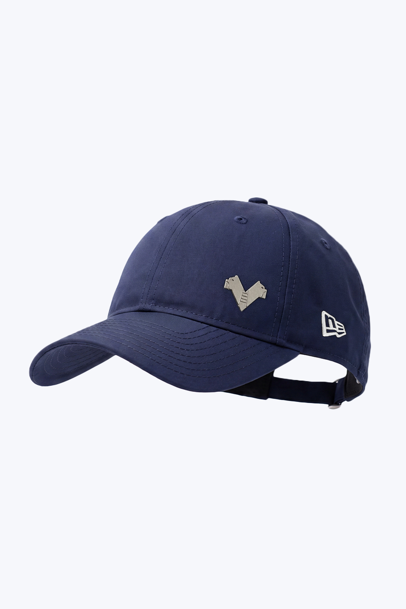 New Era cap blu con mini-badge