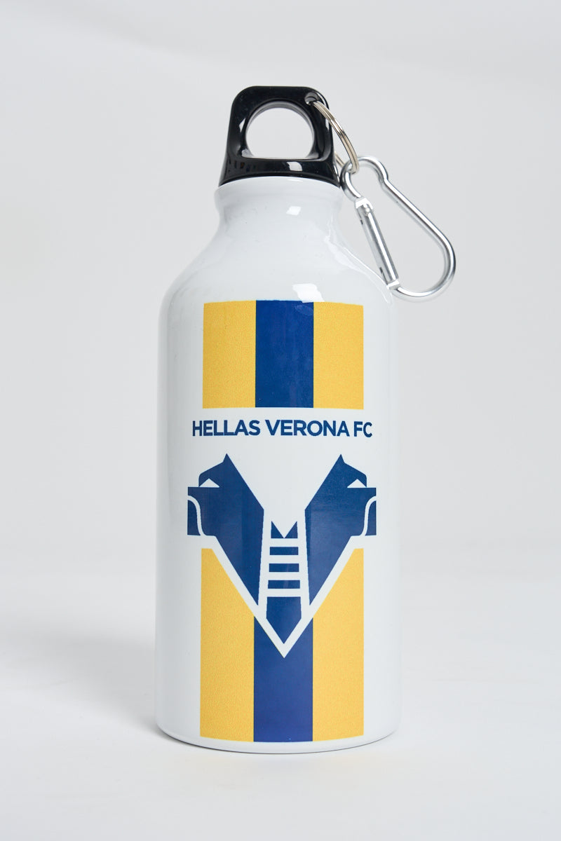 Hellas Verona White Aluminum Water Bottle 400 ml