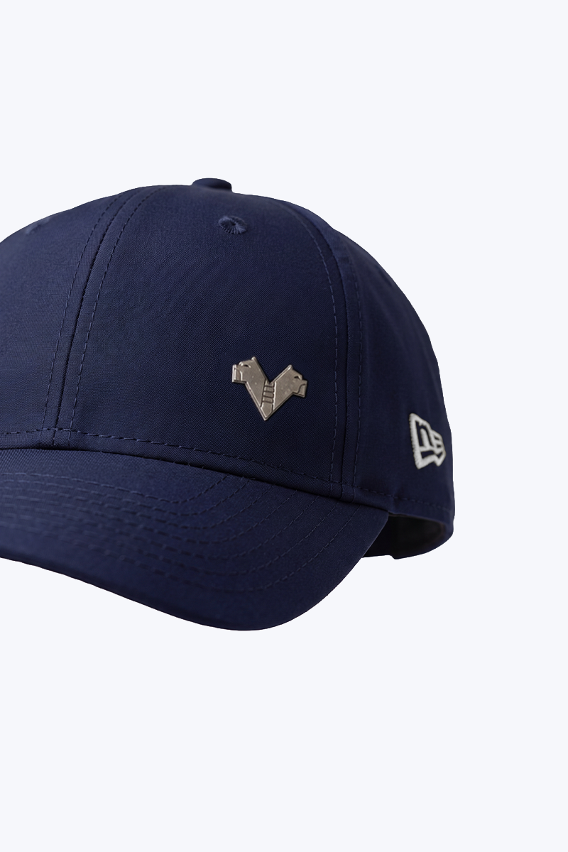 New Era cap blu con mini-badge